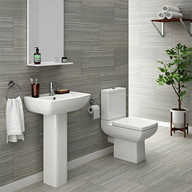 Milan 4-Piece Modern Bathroom Suite Medium Image