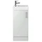 Milan 400mm Gloss Grey Mist Small Floor Standing Vanity Basin Unit Large Image