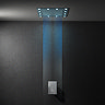 Milan 400mm LED Illuminated Fixed Ceiling Mounted Square Shower Head  Standard Large Image