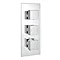 Milan 400mm LED Square Shower Package with Concealed Valve + Handset In Bathroom Large Image
