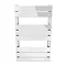 Milan 490 x 800mm Heated Towel Rail (inc. Valves + Electric Heating Kit)  Standard Large Image