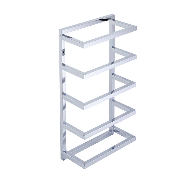 Milan 5 Tier Towel Rack Chrome Victorian Plumbing UK