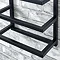 Milan 5 Tier Towel Rack - Matt Black  Standard Large Image