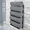 Milan 5 Tier Towel Rack - Matt Black Large Image