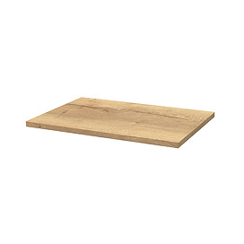 Milan 500mm WC Unit Top - Autumn Oak - Depth 360mm