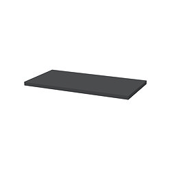 Milan 500mm WC Unit Top - Soft Black - Depth 260mm