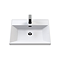 Milan 600mm Soft Black Framed 2-Door Floor Standing Vanity Unit