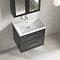 Milan 600mm Soft Black Framed 2-Drawer Wall Hung Vanity Unit