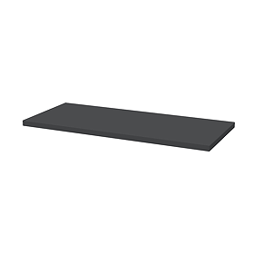 Milan 600mm WC Unit Top - Soft Black - Depth 260mm