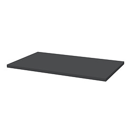 Milan 600mm WC Unit Top - Soft Black - Depth 360mm