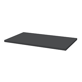 Milan 600mm WC Unit Top - Soft Black - Depth 360mm