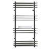Milan Anthracite 1100 x 600mm Designer Shelf Heated Towel Rail  Profile Large Image