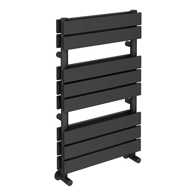 Milan Anthracite 800 x 500mm Double Panel Heated Towel Rail Large Image
