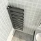 Milan Anthracite U-Shaped Heated Towel Rail - 1300 x 400mm  Profile Large Image