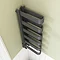 Milan Anthracite U-Shaped Heated Towel Rail - 850 x 300mm  Profile Large Image