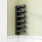 Milan Anthracite U-Shaped Heated Towel Rail - 850 x 300mm Large Image