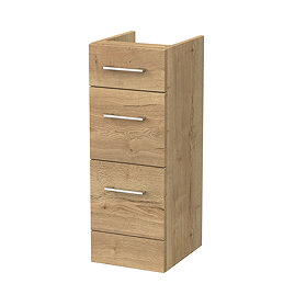 Milan Aura 300mm 3-Drawer Unit - Autumn Oak