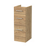 Milan Aura 300mm 3-Drawer Unit - Autumn Oak
