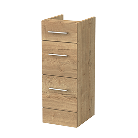 Milan Aura 300mm 3-Drawer Unit - Autumn Oak