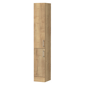 Milan Aura 300mm Floorstanding Tallboy Unit - Autumn Oak