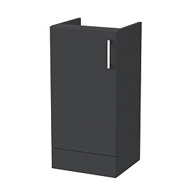 Milan Aura 400mm Single Door Base Unit - Soft Black