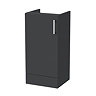 Milan Aura 400mm Single Door Base Unit - Soft Black