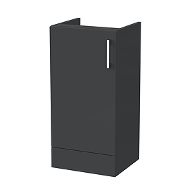 Milan Aura 400mm Single Door Base Unit - Soft Black