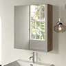 Milan Aura 600mm Mirror Cabinet - Autumn Oak