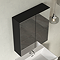 Milan Aura 600mm Mirror Cabinet - Soft Black