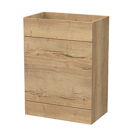 Milan Aura 600mm WC Unit - Autumn Oak - Depth 353mm