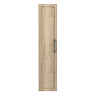 Milan Autumn Oak Framed 300mm Wide Wall Hung Tall Storage Unit