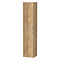 Milan Autumn Oak Framed 300mm Wide Wall Hung Tall Storage Unit