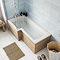 Milan Autumn Oak L-Shaped End Bath Panel - 700mm