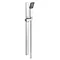 Milan Bar Shower Package w. Flat Minimalist Slider Handset Kit Profile Large Image