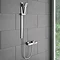 Milan Bar Shower Package w. Flat Minimalist Slider Handset Kit Large Image