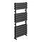 Milan Black Nickel 1200 x 500mm Double Panel Heated Towel Rail Profile Large Image