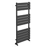 Milan Black Nickel 1200 x 500mm Single Panel Heated Towel Rail  Profile Large Image