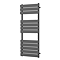 Milan Black Nickel 1200 x 500mm Single Panel Heated Towel Rail
