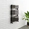 Milan Black Nickel 800 x 500mm Double Panel Heated Towel Rail Large Image