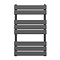 Milan Black Nickel 800 x 500mm Single Panel Heated Towel Rail