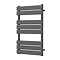 Milan Black Nickel 800 x 500mm Single Panel Heated Towel Rail