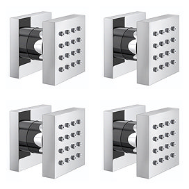 Milan Body Jet - 4 x Slim Square Jets Large Image