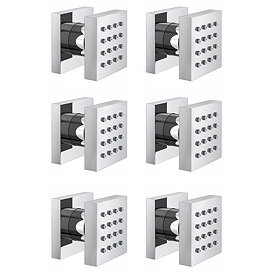 Milan Body Jet - 6 x Slim Square Jets Large Image