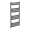 Milan Bow-Fronted Anthracite 1200 x 550 Designer Flat Panel Heated Towel Rail  Standard Large Image