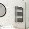 Milan Bow-Fronted Anthracite 850 x 550 Designer Flat Panel Heated Towel Rail  Profile Large Image