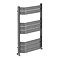 Milan Bow-Fronted Anthracite 850 x 550 Designer Flat Panel Heated Towel Rail  Standard Large Image