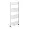 Milan Bow-Fronted White 1200 x 550 Designer Flat Panel Heated Towel Rail  Standard Large Image