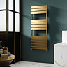Arezzo Brushed Brass 1200 x 500 Heated Towel Rail