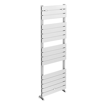 Milan Chrome 1512 x 500mm Flat Panel Heated Towel Rail - 18 Sections