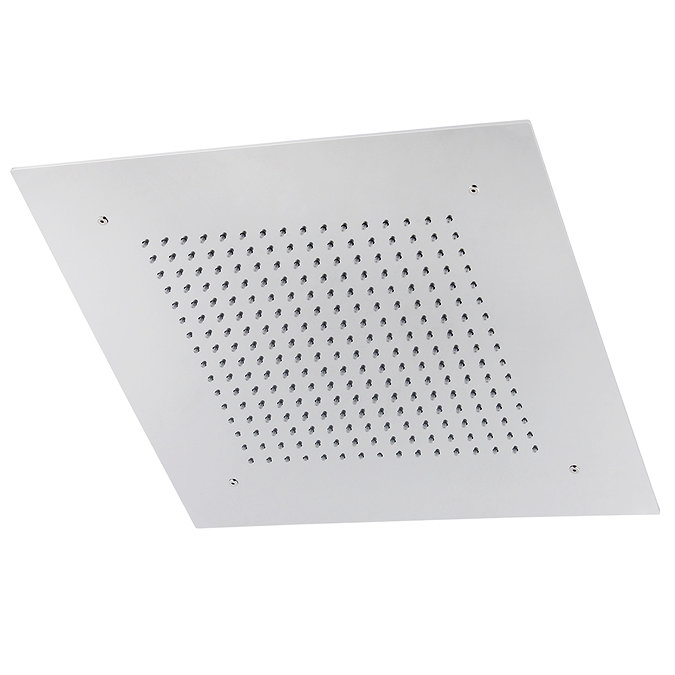 Milan Chrome 400 x 400mm Recessed Ceiling Mounted Square Shower Head  Standard Large Image